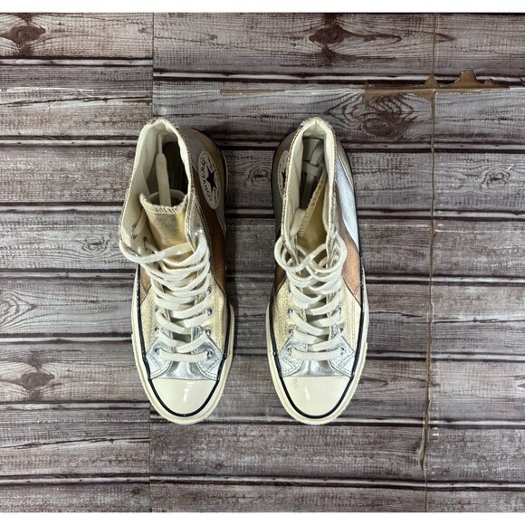 Converse Chuck '70 Hi Metallic Rainbow sneakers shoes Size 6.5 multicolor - Picture 7 of 11
